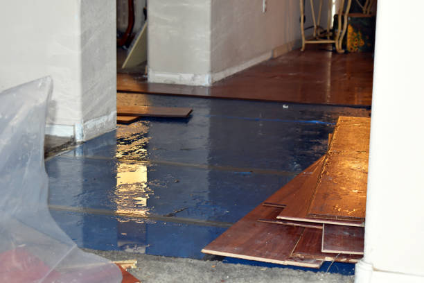 Professional Water Damage Restoration technician working in Randolph, WI